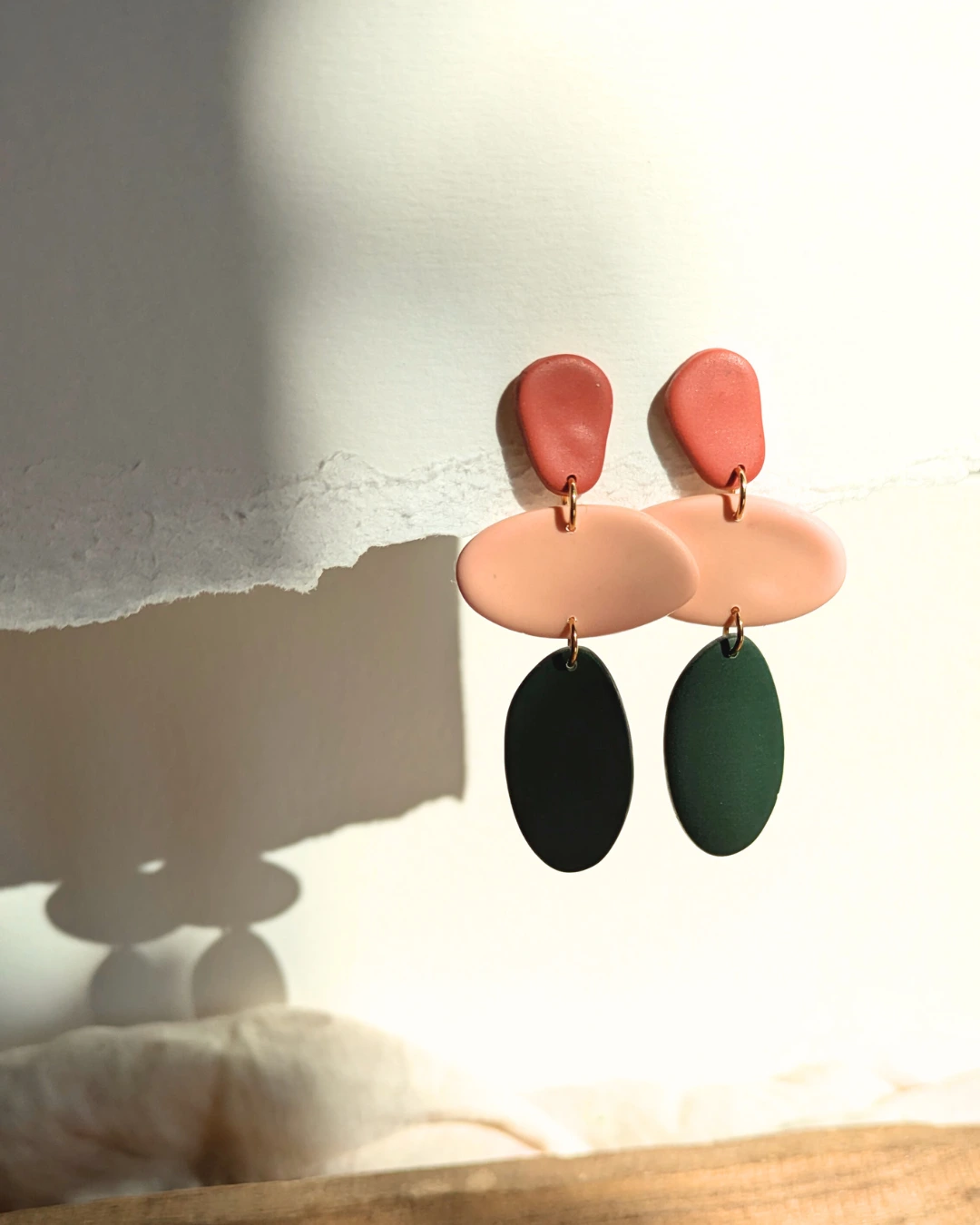 boucles d'oreilles pénélope kaki